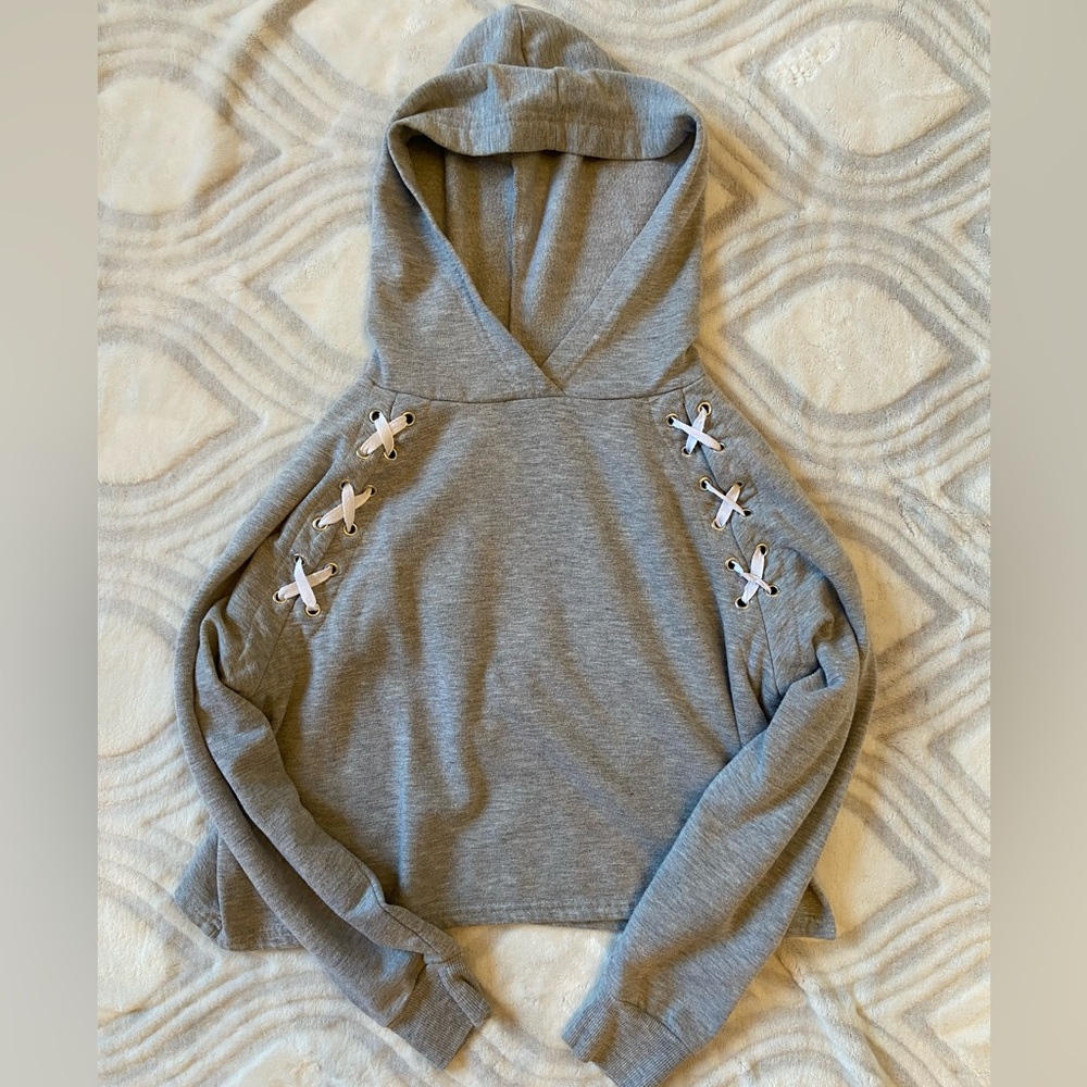 A comfy gray sweatshirt